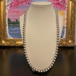 Vintage Napier Silver Tone Beaded Necklace